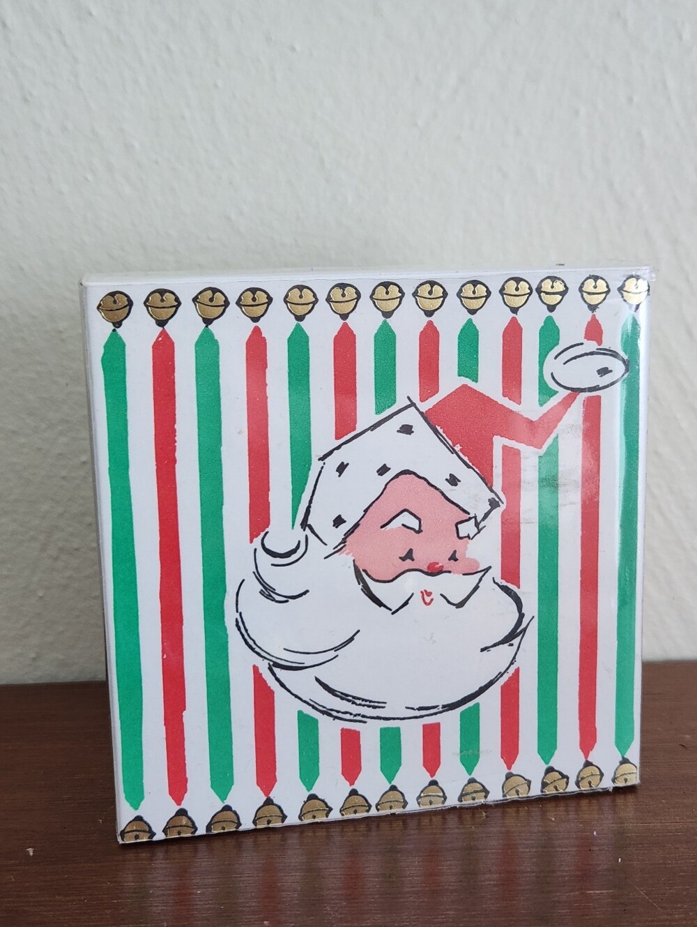 Anthropologie Archivist Santa Square Christmas Matches